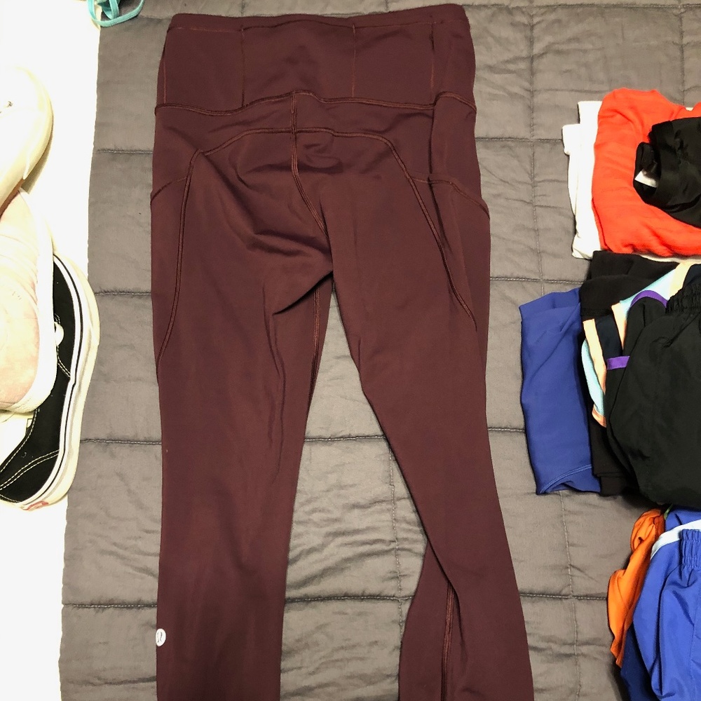 Lululemon Fast and Free Crop II 19"  Nulux